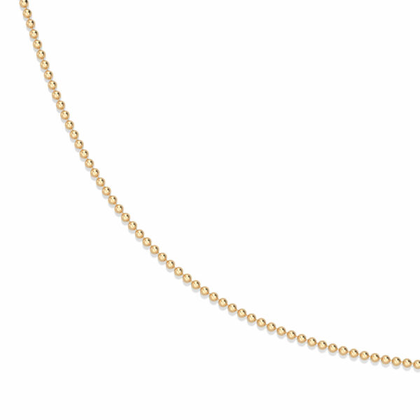 Necklace Chain  Beads 18K Gold