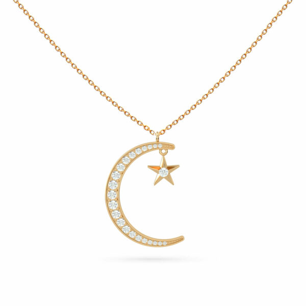 Necklace Moonlight 18K Gold and Diamonds
