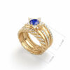 Ring Fortune Star 18K Gold Diamonds and Precious Stones