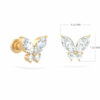 diamante-farfalla-orecchini-stud farfalla-orecchini-18k-oro