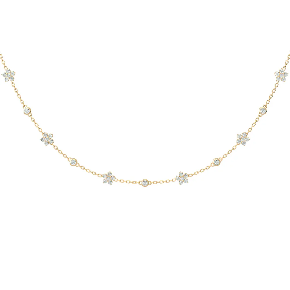 Girocollo con costellazione di fiori di fata Y