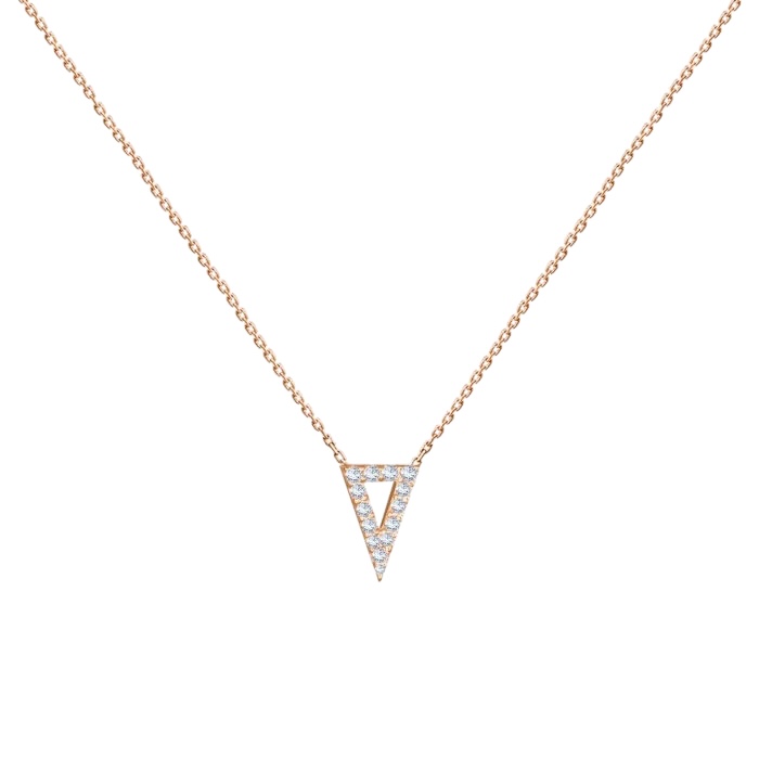 Inverted triangle necklace deals