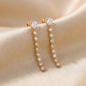 Boucles d'oreilles pendantes Scarlett Heart