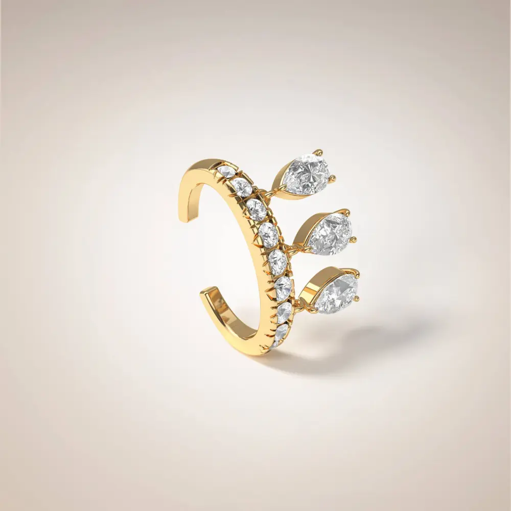 505 95 209-3 Triplet Pear Ear Cuff (s) 2