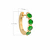 ER-MINI-HOOPS-SINGLE-EMERALD-Y-SIZE