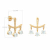 boucles d'oreilles diamantées brillantes-trilogie-boucles d'oreilles brillantes-18k-or