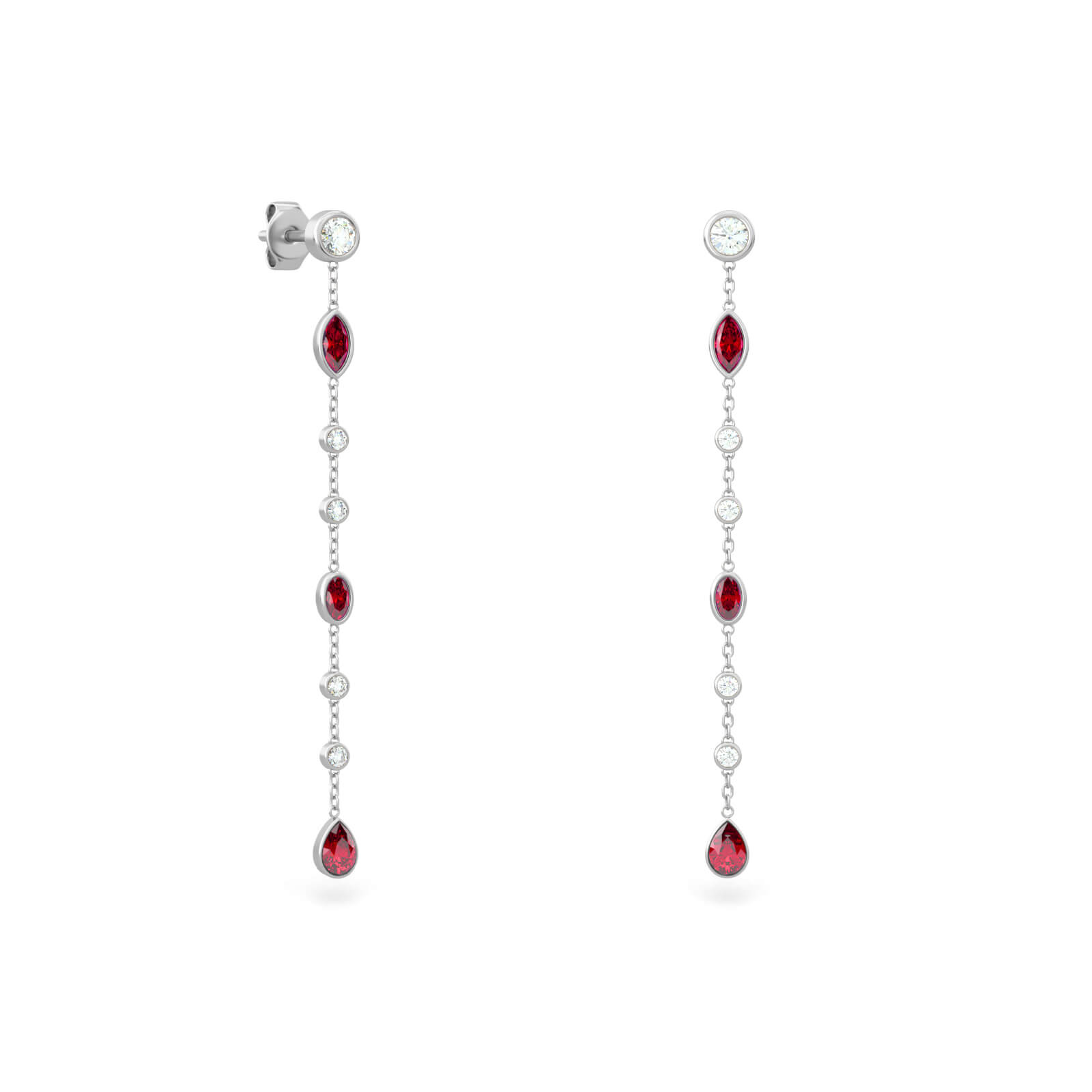 Orecchini pendenti con malachite in argento