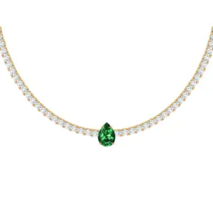 Scarlett Pear Tennis Necklace