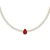 Collier tennis en pierres précieuses - RUBY-Y