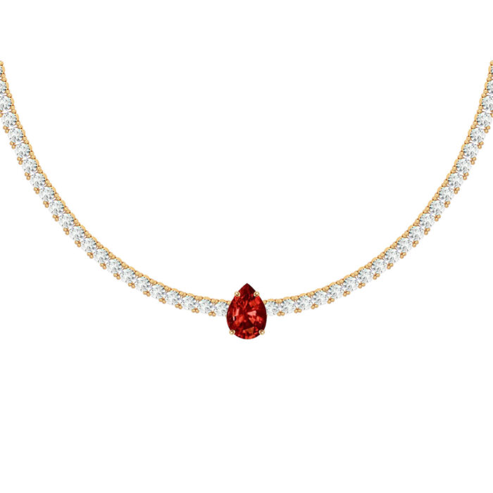 Collier tennis en pierres précieuses - RUBY-Y