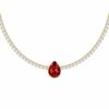 Birnenschliff-Edelsteine-Halskette-Scarlett