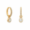 Diamant-Mini-Hoop-Ohrringe-Mini-Hoop-Overona-18k-Gold