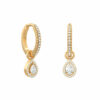 boucles d'oreilles miniatures diamantées-boucles d'oreilles miniatures-verona-pear-earrings-18k-or