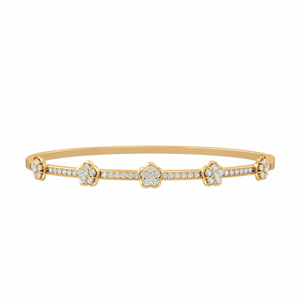bracciale floreale-luxury-fairy-flower-bold-18k-gold