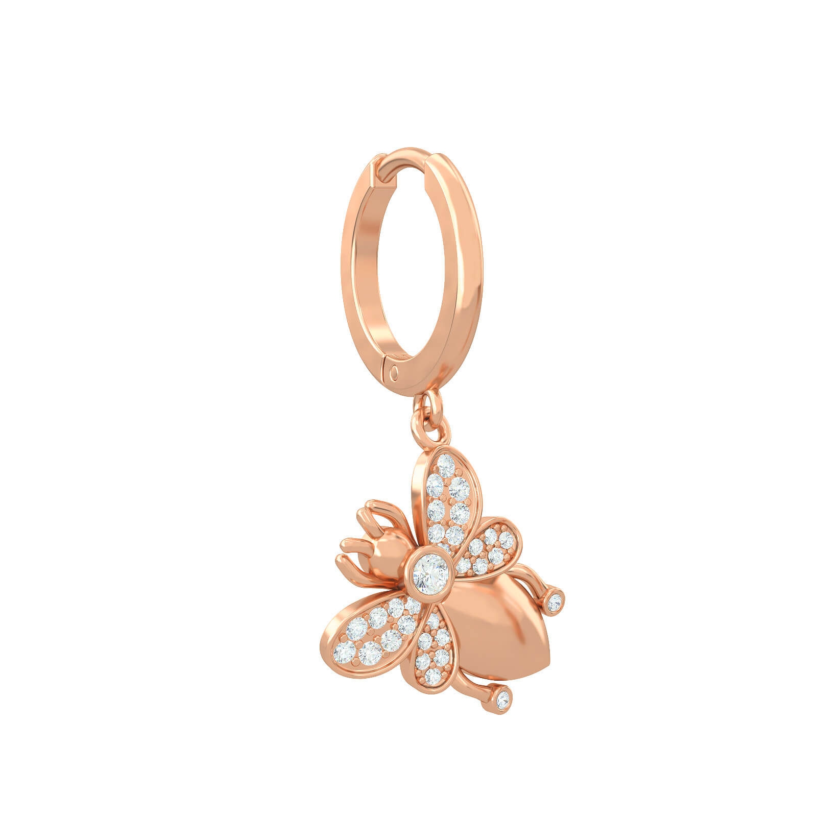 Bijoux Blu - Orecchini Pendenti A Nido D'ape In Argento 925 Con Cristalli - Donna