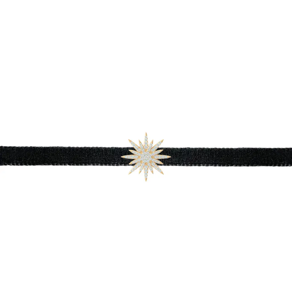 Super Nova Velvet Choker BLACK Y
