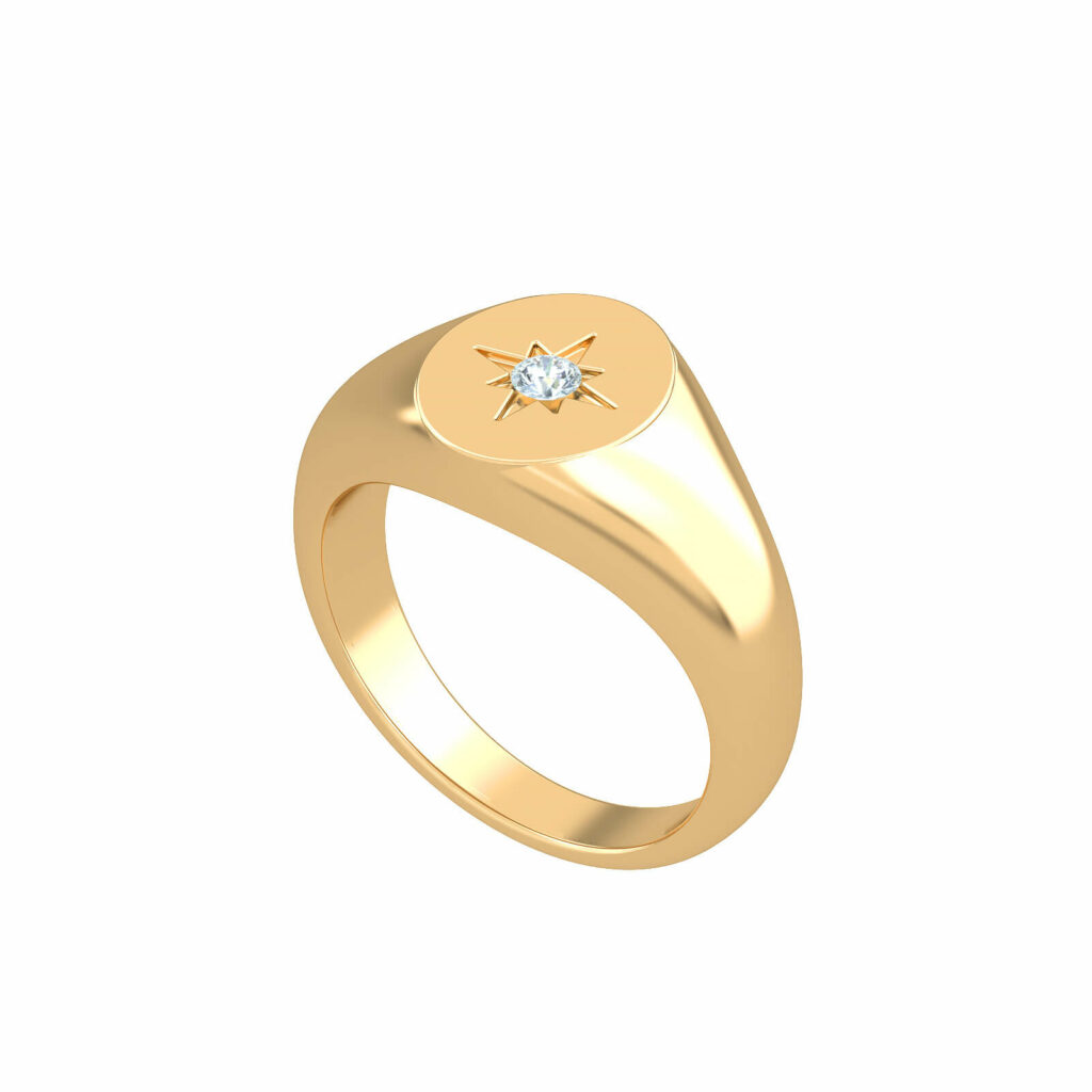 Signet Star Ring | Aquae Jewels