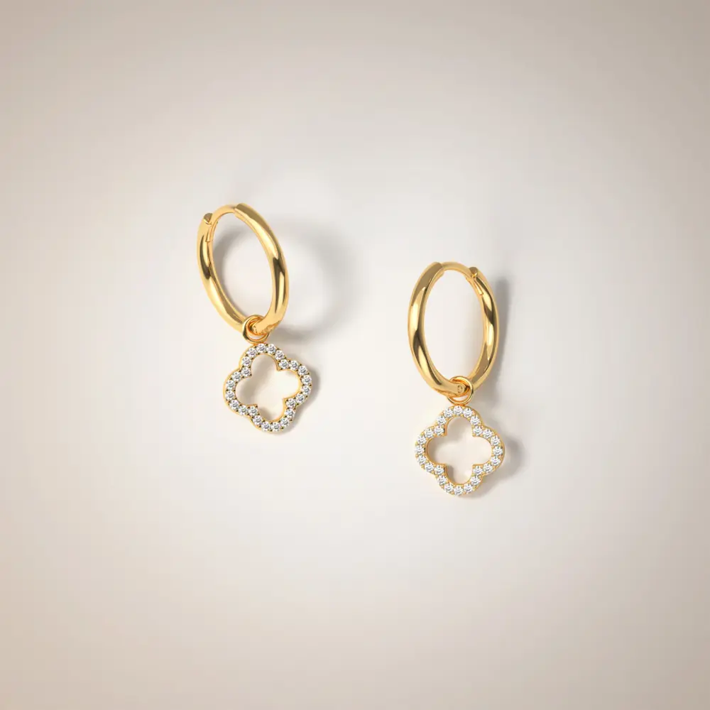 505 95 204-7 Earrings Clover (s)