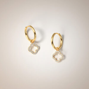 Clover Hoop Earrings