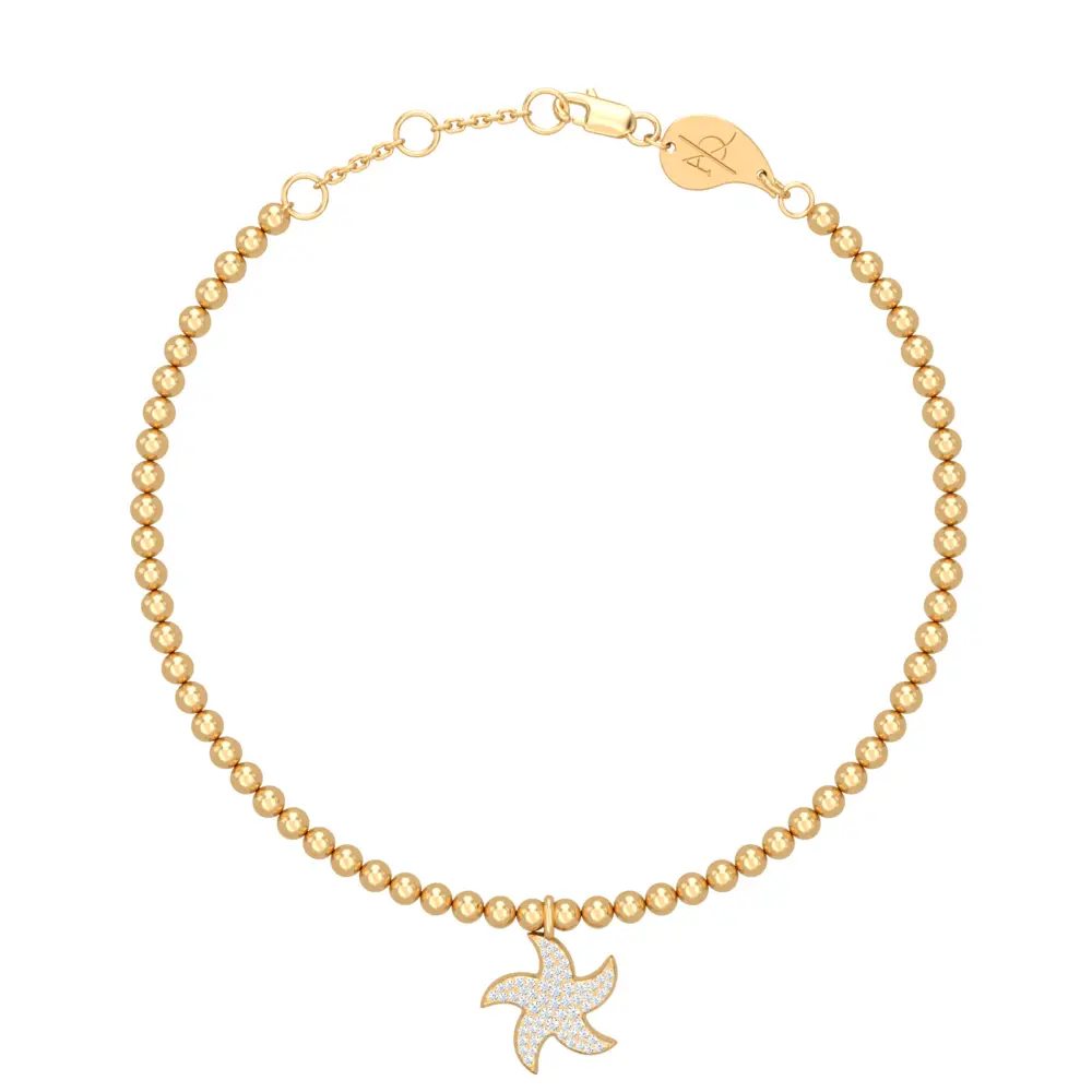 Bracelet Star with beads v2 Y