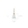 Pendentif Giota Pear 1ct Y SIZE