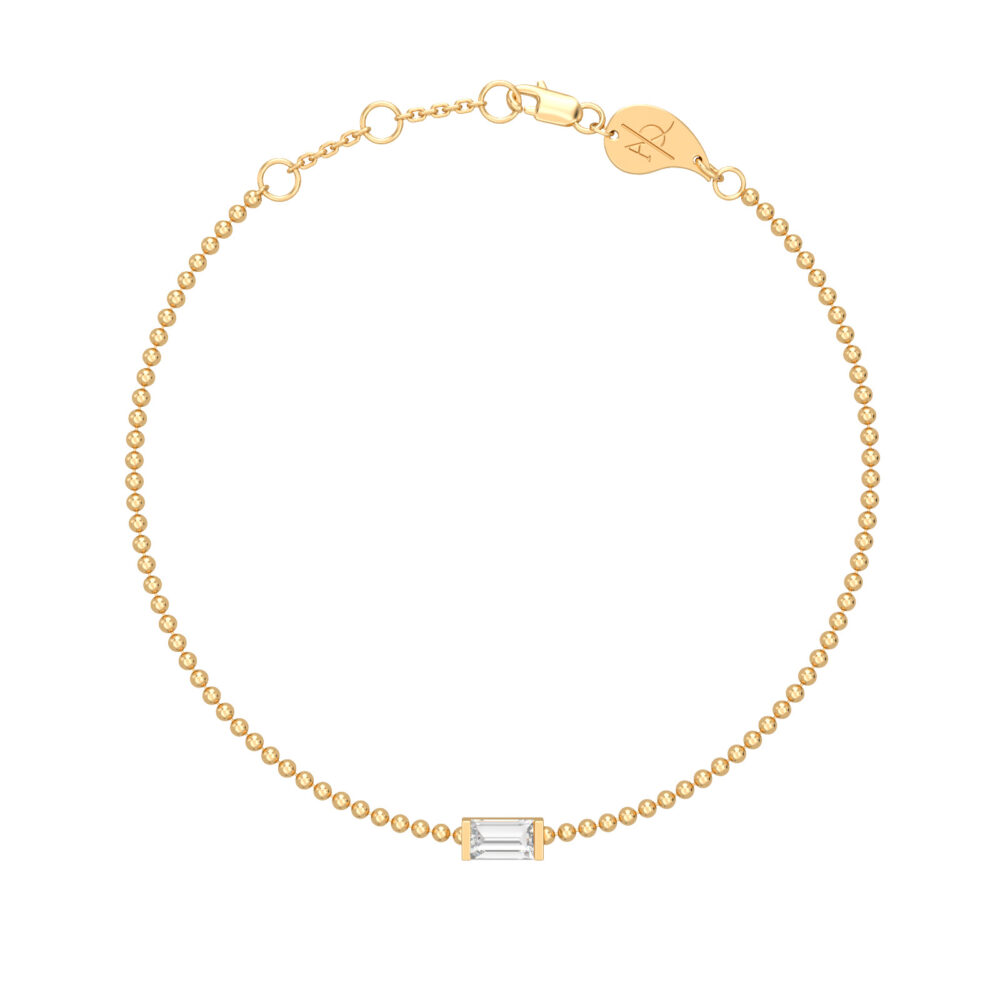 Bracelet de perles de diamant azur Y