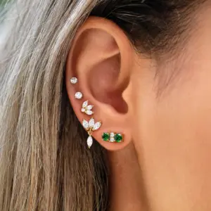 Marquise Triplet Earrings