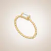 Anneau d'azur Y fond beige