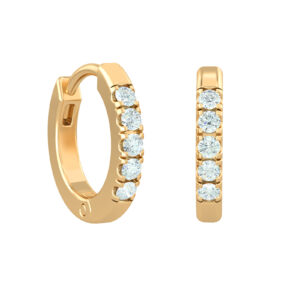 أقراط هوجي هوجي هوب الكلاسيكية من الألماس