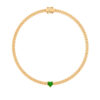 Bracelet Cuban Heart EMERALD Y