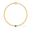 Bracelet Cuban Heart EMERALD Y SIZE