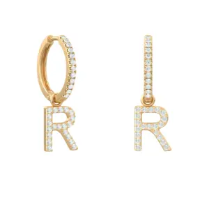 Be Mine Hoops Diamond  Earrings