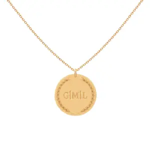 Three-Letter Initial Medal Necklace