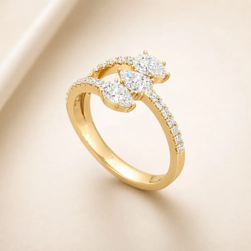 BAGUE SERPENT EN POIRE