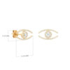 Boucles d'oreilles clou Oeil PAIR Y TAILLE