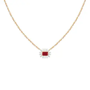 سلسال كليوباترا باغيت - ذهب أصفر، ياقوت أصفر