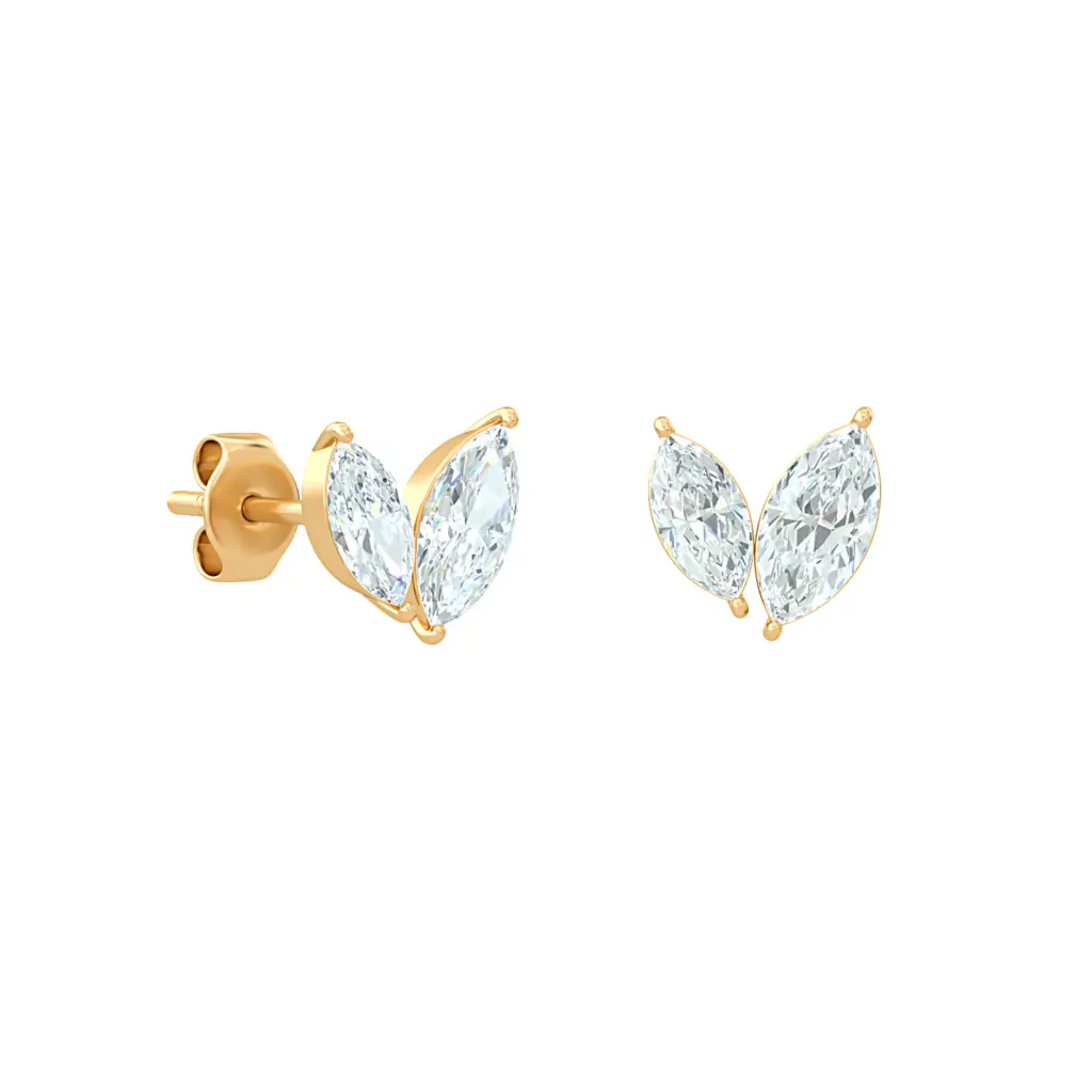 Earring Marquise Stud PAIR Y