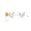 Earring Marquise Stud PAIR Y SIZE