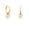 Hoop Heart Earrings PAIR Y