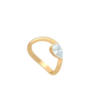 Lunaria Pear Ring