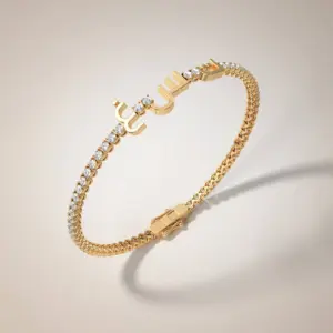 Arabic Letter Tennis Bracelet