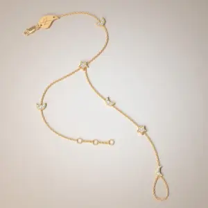 Moon & Star Hand Chain
