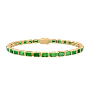 Emerald Line Tennis Bracelet