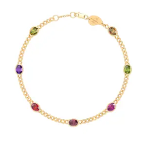 Birthstone Chain Bracelet