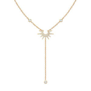 Helios Solitaire Red Carpet Necklace