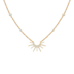 Helios Diamond Station Necklace