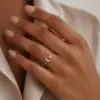 MOON AND STAR RING