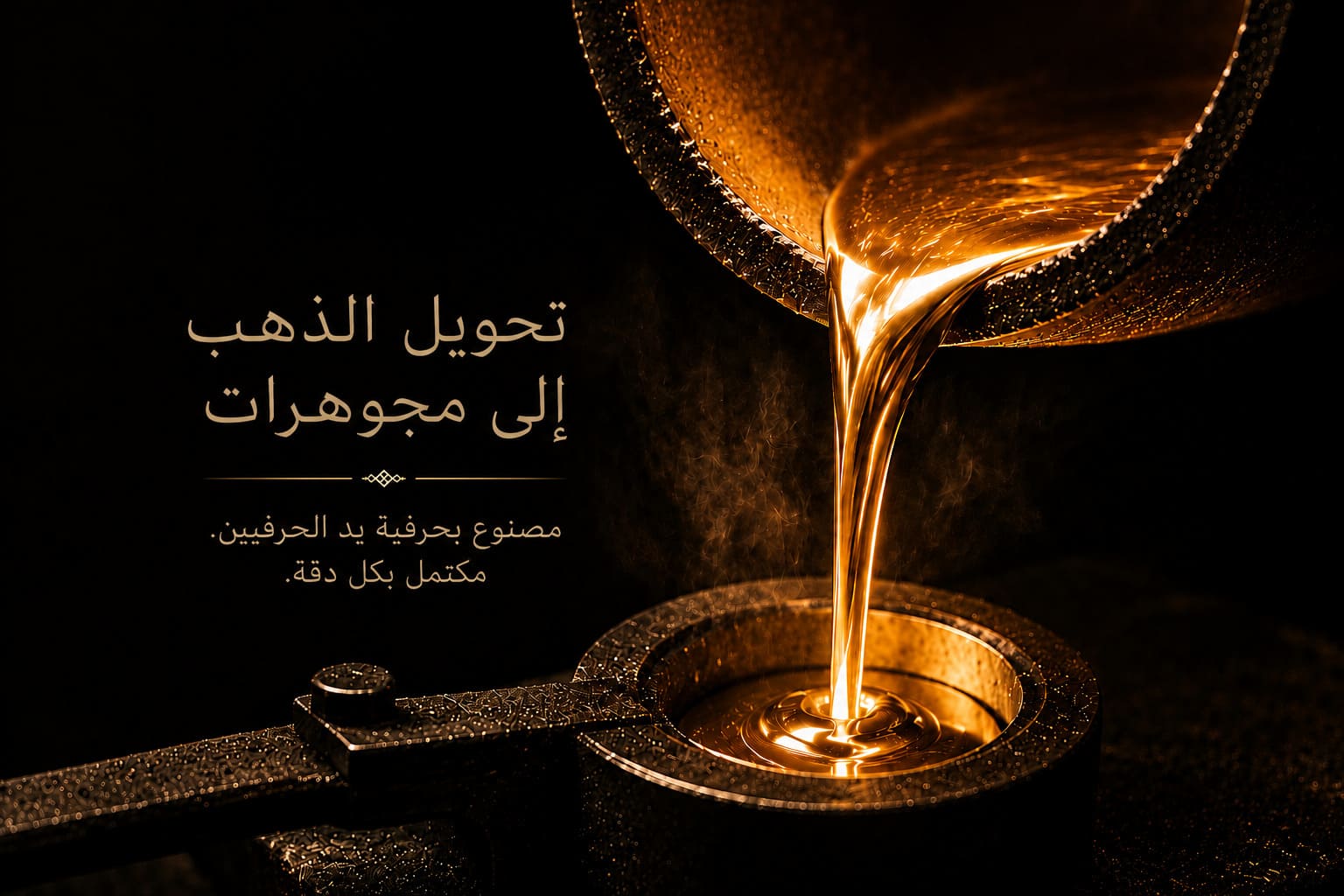 تصنيع القوالب وصب الذهب