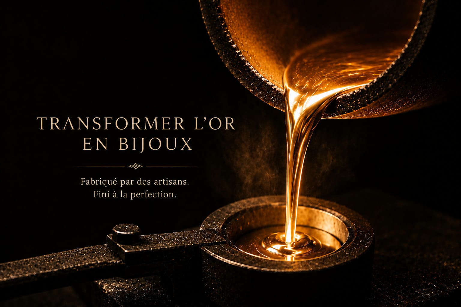 Fabrication de moules et coulée d'or